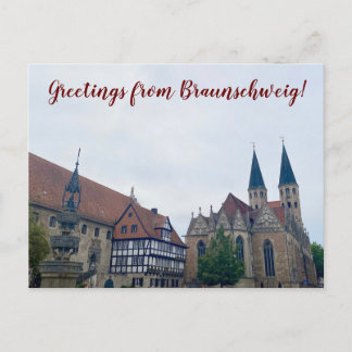 Cartão Postal World2Celebrate: Saudações de Braunschweig!