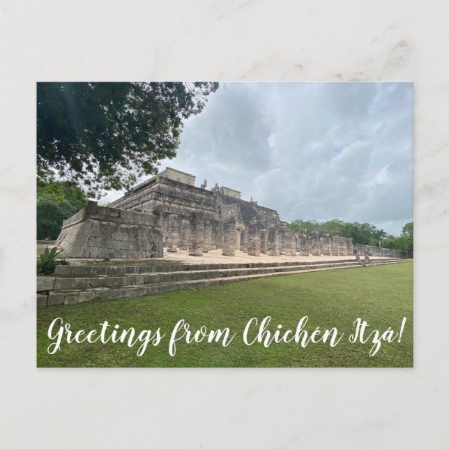 Cartão Postal World2Celebrate: Saudações de Chichén Itzá! (Frente)