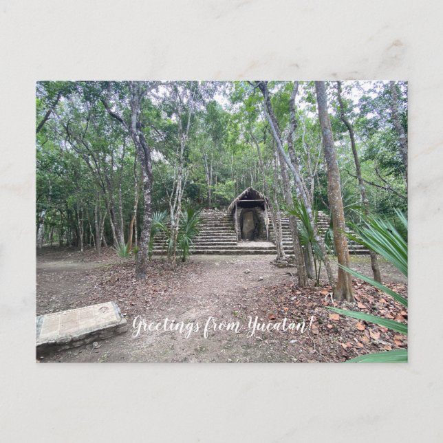 Cartão Postal World2Celebrate: Saudações de Iucatã! (Frente)