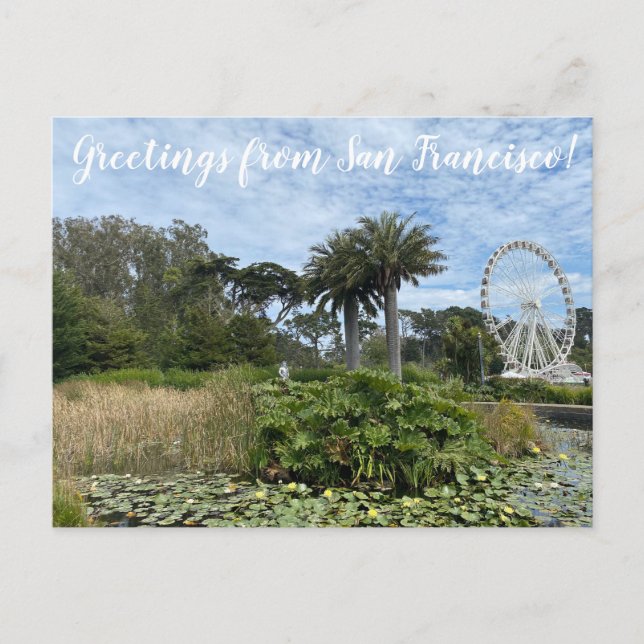 Cartão Postal World2Celebrate: Saudações de São Francisco! (Frente)