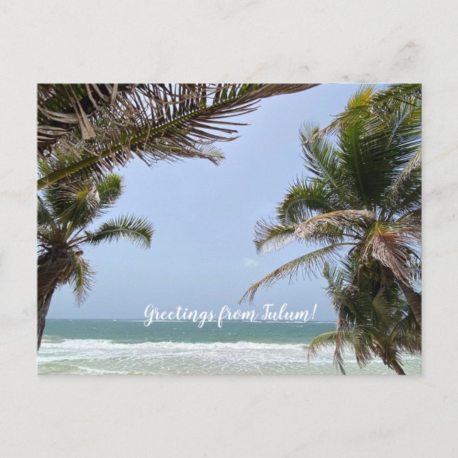 Cartão Postal World2Celebrate: Saudações de Tulum! (Frente)
