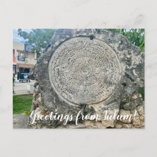 Cartão Postal World2Celebrate: Saudações de Tulum! (Frente)