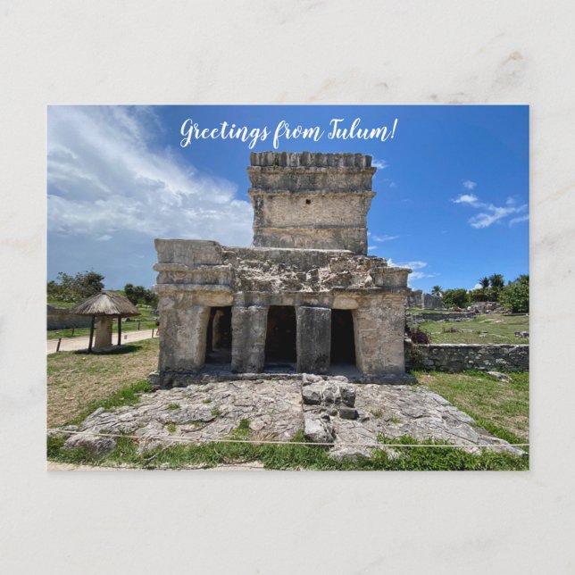 Cartão Postal World2Celebrate: Saudações de Tulum! (Frente)