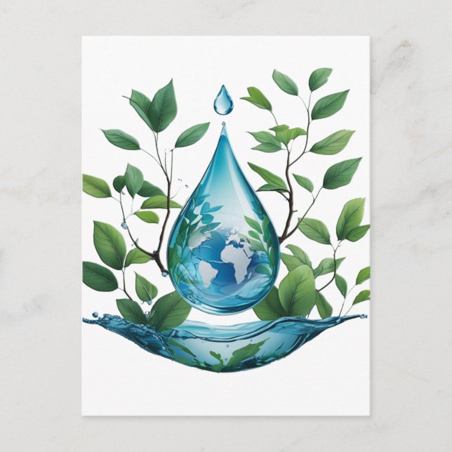 Cartão Postal World Water Day (Frente)