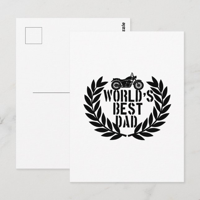 Cartão Postal World's Best Dad  (Frente/Verso)