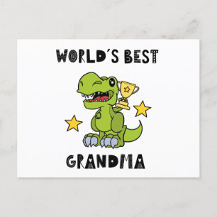 Cartão Postal Worlds Best Grandma, Granny, Grandmother