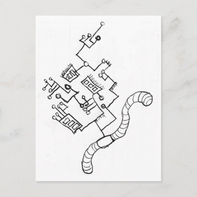 Cartão Postal Wormwired (Frente)