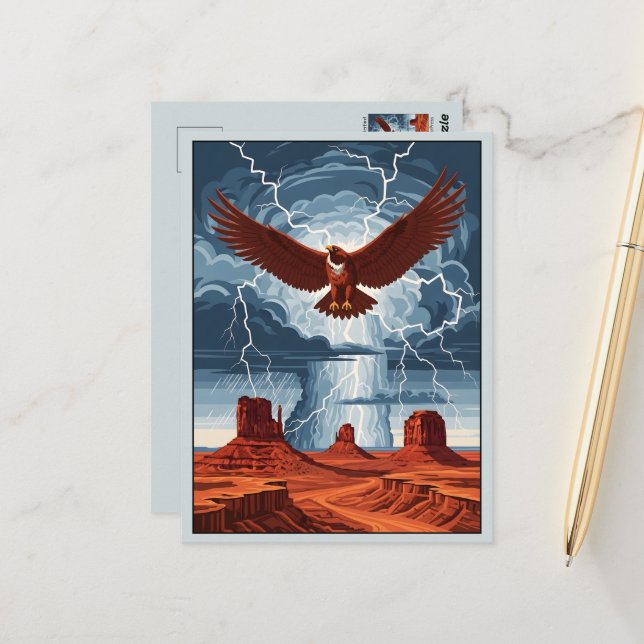 Cartão Postal WPA Arizona Thunderbird (Frente/Verso In Situ)