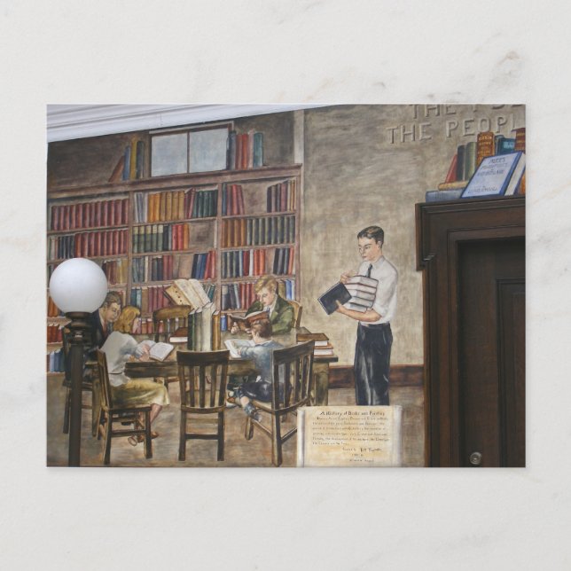 Cartão Postal WPA Murals 8 ~ postais (Frente)