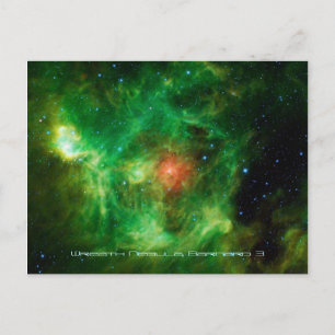 Cartão Postal Wreath Nebula, Barnard 3, Via Látea
