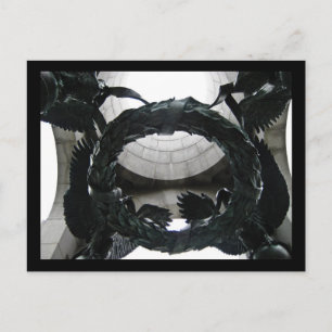 Cartão Postal Wreath no Memorial da 2ª Guerra Mundial, Washingt