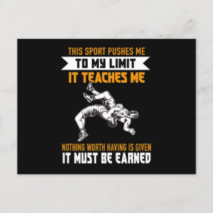 Cartão Postal Wrestling Sports Limit Earned Martial Arts