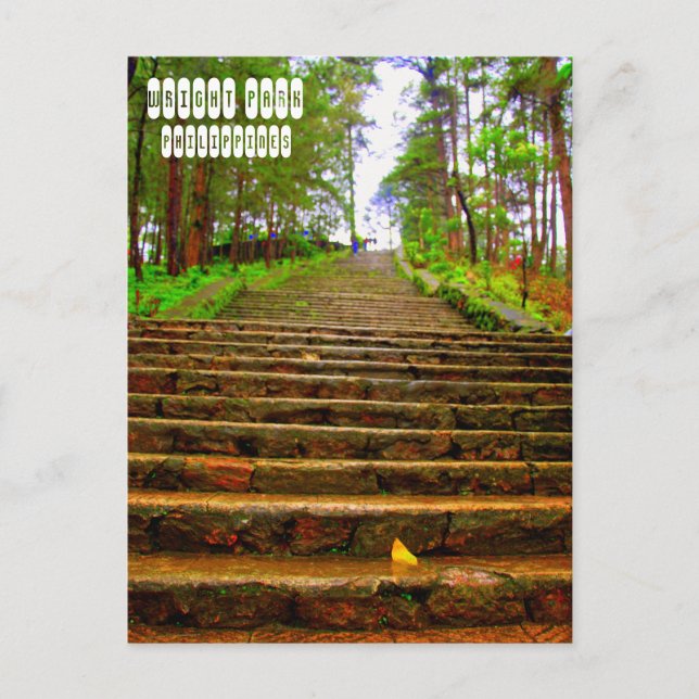 Cartão Postal Wright Park de Baguio (Frente)