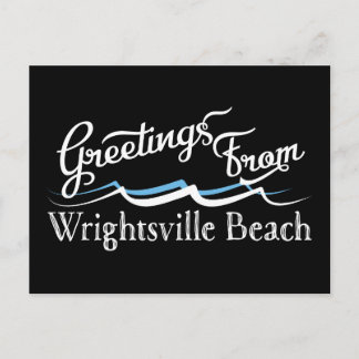 Cartão Postal Wright tsville Beach Water Waves
