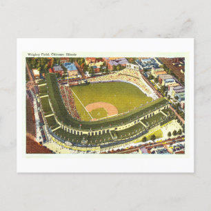 Cartão Postal Wrigley Field, Chicago, Illinois Vintage