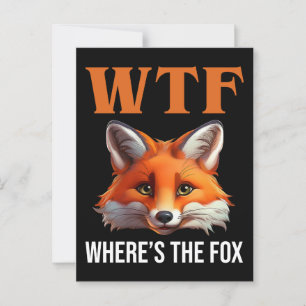 Cartão Postal WTF - Onde está a Raposa