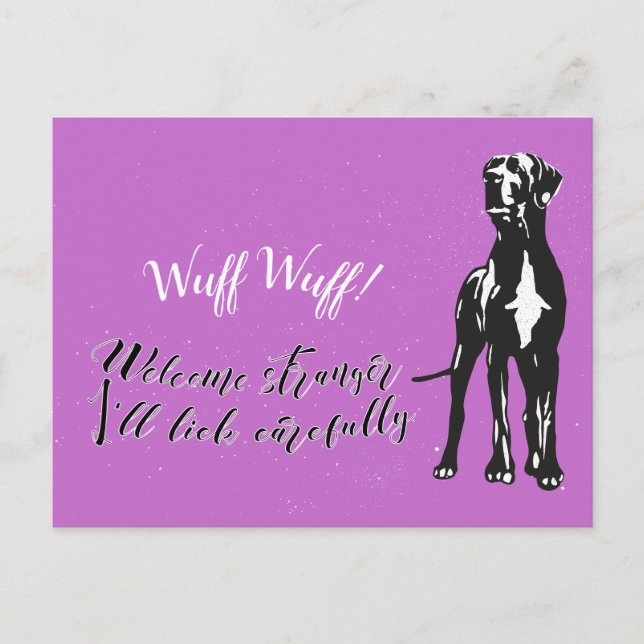 Cartão Postal Wuff Wuff (Frente)