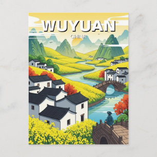 Cartão Postal Wuyuan Jiangxi china Viagem