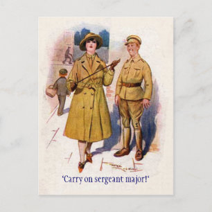 Cartão Postal WW1 "Carregar ligado"