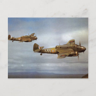 Cartão Postal WW2 Aviões Históricos em Voo