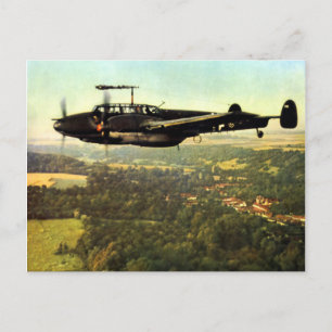 Cartão Postal WWII Três Alemães Bf- 110
