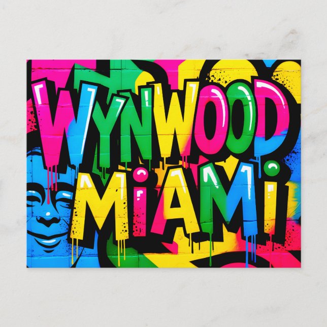 Cartão Postal Wynwood Miami (Frente)