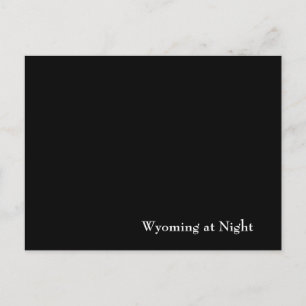Cartão Postal Wyoming à Noite