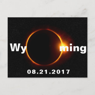 Cartão Postal Wyoming Solar Eclipse