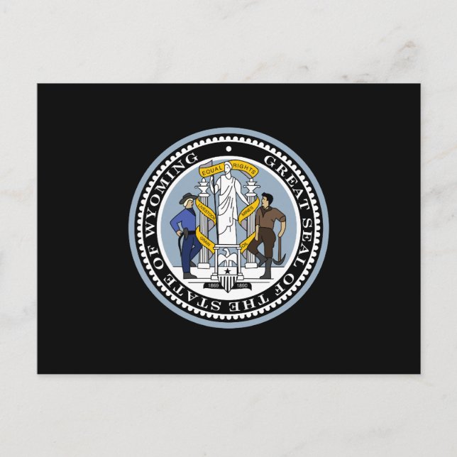 Cartão Postal Wyoming State Seal (Frente)
