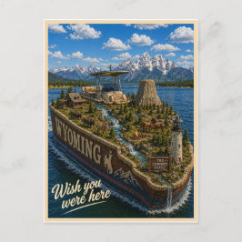 Cartão Postal Wyoming | Wish You Were Here | Série de Estados