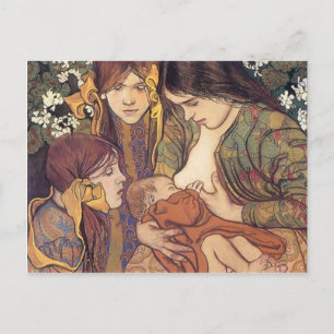 Cartão Postal Wyspianski, Maternidade, 1905