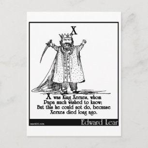 Cartão Postal X era o Rei Xerxes,