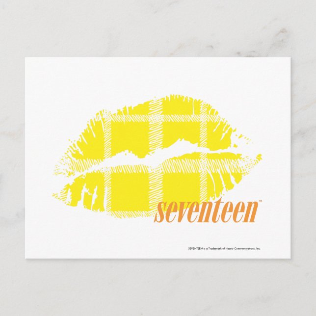 Cartão Postal Xadrez amarelo (Frente)