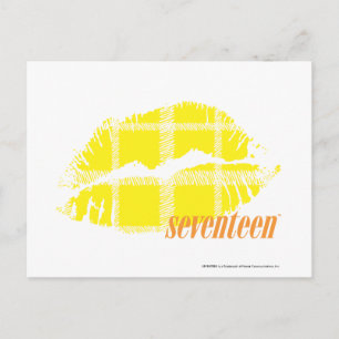 Cartão Postal Xadrez amarelo