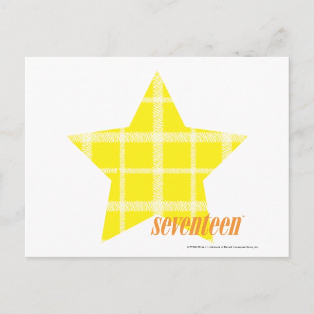 Cartão Postal Xadrez Amarelo 4 (Frente)