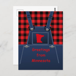 Cartão Postal Xadrez de Buffalo em Minnesota