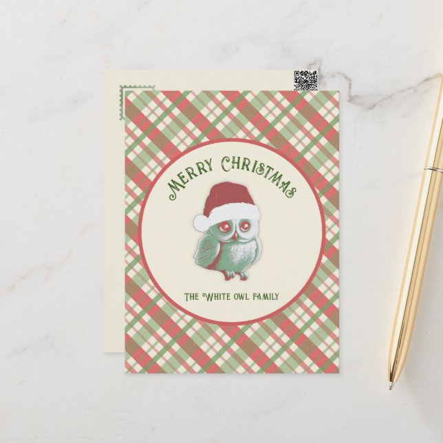 Cartão Postal Xadrez de Natal eterno (Frente/Verso In Situ)