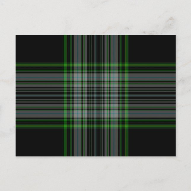 Cartão Postal Xadrez de Tartan (Frente)