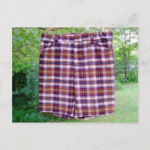 Cartão Postal Xadrez de Verão SHORT