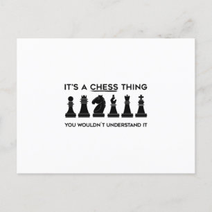 Cartão Postal Xadrez Gift Chess Player Chessboard Chess Club
