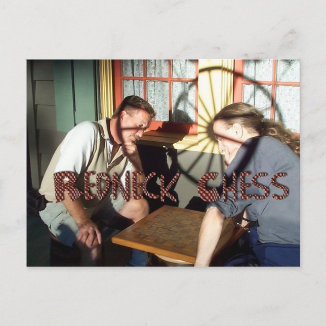 Cartão Postal Xadrez Redneck (Frente)