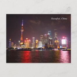 Cartão Postal Xangai por noite China