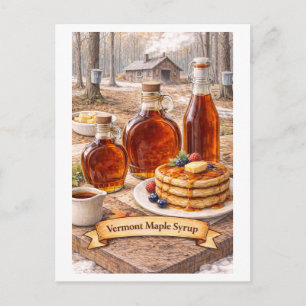 Cartão Postal Xarope de Bordo de Vermont (Série de Comida Americ