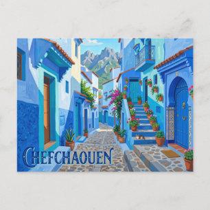 Cartão Postal Xauen Marrocos