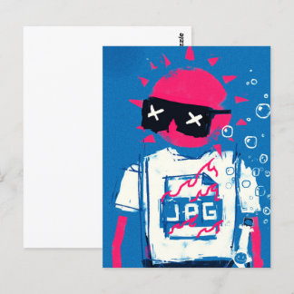 Cartão Postal XCOPY Summer WAGMI Legal e Na moda Arte de Pop Col