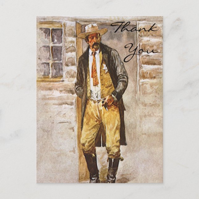 Cartão Postal Xerife de Seltzer (Frente)