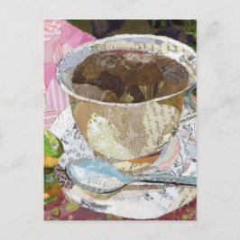 Cartão Postal Xícara de café Torna Papel Pintura Coletiva