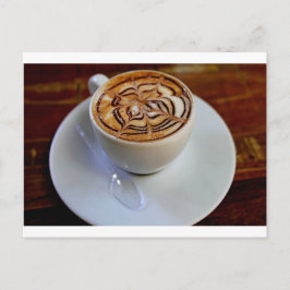 Cartão Postal Xícara de Espresso Simples e Design único de Sauce