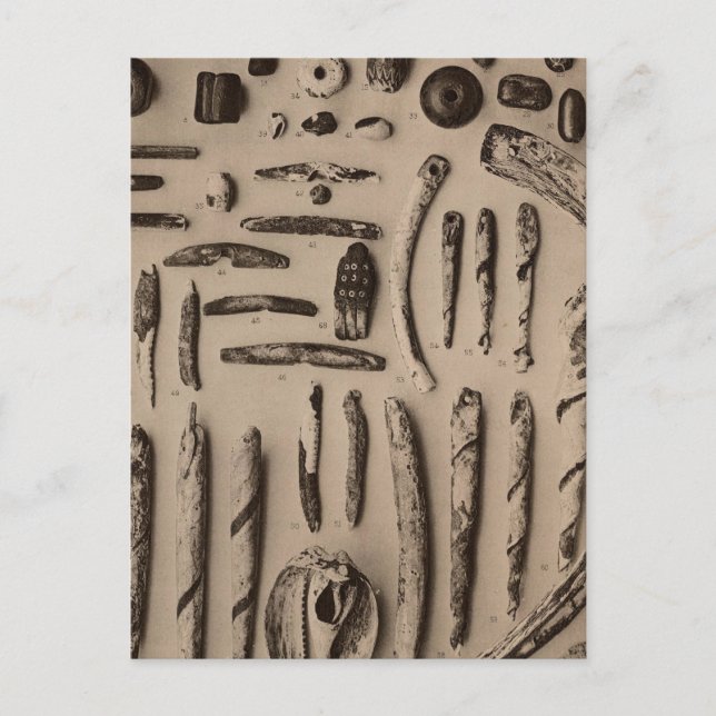 Cartão Postal XIII Pedra, enfeites de vidro, então Califórnia (Frente)