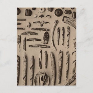 Cartão Postal XIII Pedra, enfeites de vidro, então Califórnia